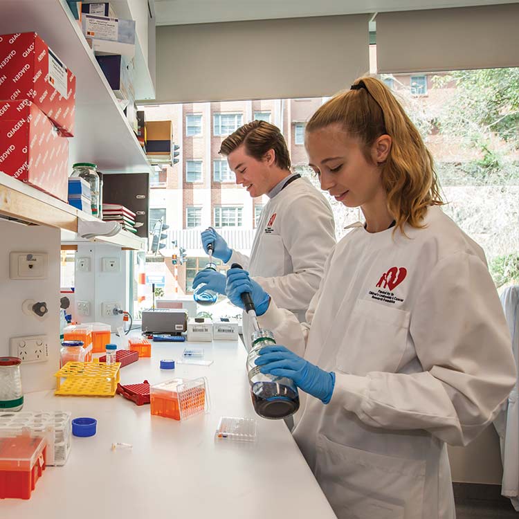 Students in a lab